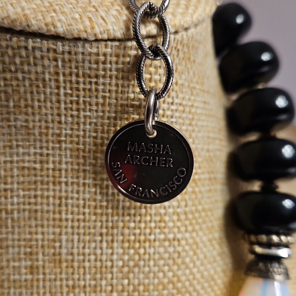 Vintage Masha Archer Opelite Necklace - Picture 2 of 2